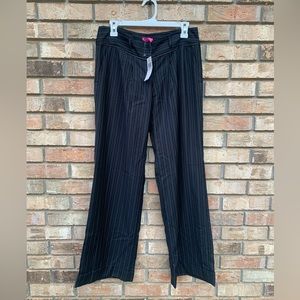 BCBGirls Navy Blue Pinstripe Dress Pants Size 6